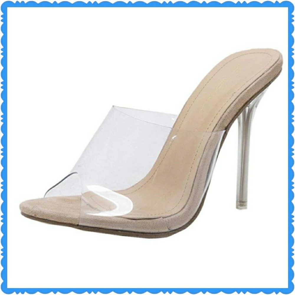 Clear heels